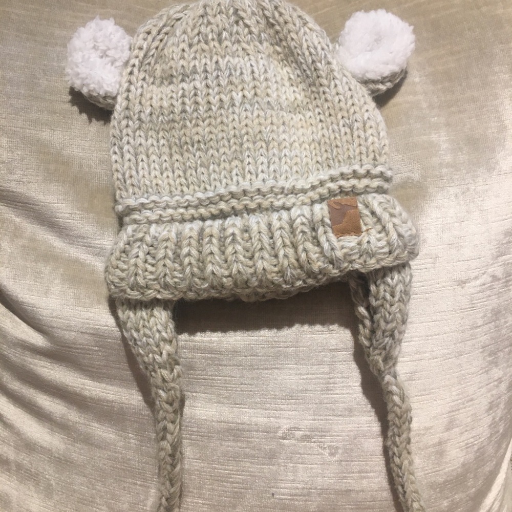 Adorable Knit Hat w/ears for baby